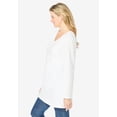 thumbnail image 3 of Woman Within Plus Size Perfect Long-Sleeve V-Neck Tunic, 3 of 6