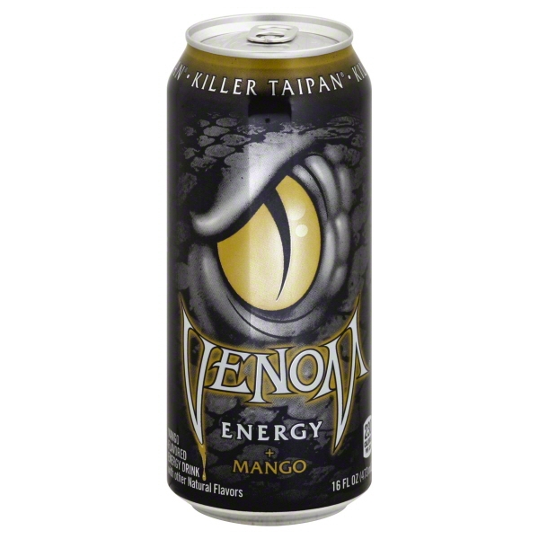Dr Pepper/Seven Up Venom Energy Drink, 16 oz