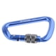 thumbnail image 1 of Mosquetón para Escalada Montañismo y Camping con llavero D 8KN + 28KN Bloqueo de tornillo azul, 1 of 9