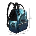 thumbnail image 2 of Fotbe Undersea Shark Mochila Maternidad - Lona de Sarga Impermeable, Mochila de Pañales de Gran Capacidad con Múltiples Bolsillos y Correas Ajustables, 2 of 6