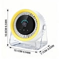 thumbnail image 4 of ICQOVD Desktop Fan Usb Desk Fan 100 Speed Digital Display Quiet Rotating Table Fan Portable Fan for Summer Outdoor Work Use, 4 of 6