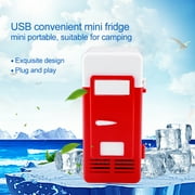 Portable Refrigerator Car Mini Refrigerator LED Mini USB Refrigerator For Drinks Beverage Cans Fruits