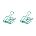 thumbnail image 3 of stanreset 1/2/3 20 Pieces Metal Paper Clip Anti-rust Unfading Solid Color Replacement Home Office File Examination Papers Clips Green 19mm 2PCS, 3 of 6