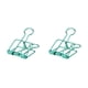 thumbnail image 4 of Matsuzay 20 piezas Clip de papel Hallow Anti-óxido Color sólido Reemplazo Clips de archivo para el hogar Accesorios de organizador de Verde 32 mm 2piezas, 4 of 6