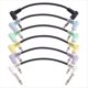 thumbnail image 1 of 6 Paquetes de Cables de Conexión Redondos de 18 cm para Pedales de Efectos de Guitarra, Conectores Multicolores., 1 of 5
