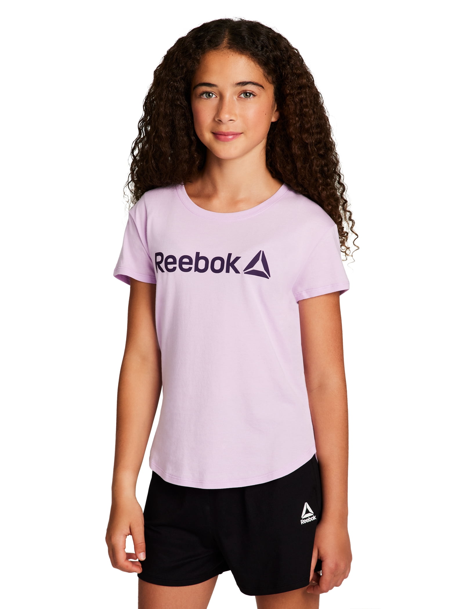 Reebok Girl’s Athletic Identity 2-Pack Short Sleeve T-Shirt, Sizes 4-18