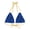 Gold, variant on Effete Feline Claw Marks Scratch Strappy Triangle Bikini Top (AOP)