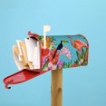 thumbnail image 6 of Bingfone Tropical Jungle Flamingo Magnetic Mailbox Cover Standard Size For Garden Yard Outdoor Decorations-25.5x21 In, 6 of 7