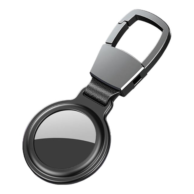 Magnetic Case Compatible for AirTag Locator Keychain Aluminium Alloy Anti-lost Case Non-slip Protective Cover