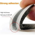 thumbnail image 3 of Trianu Brush Weather Stripping 32.8ft Weatherstripping for Sliding Windows/Glass Doors, Neat Pile Self Adhesive Seal Strip Draft Stoppers (0.35"W x 0.6"H, Grey), 3 of 7