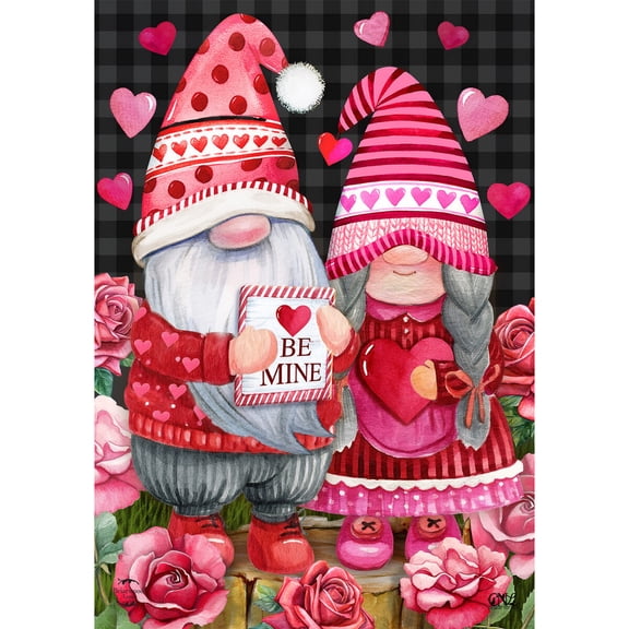Briarwood Lane Garden Flag 12x18 For Outdoor Valentine's Gnomes For Valentine's Love Garden Flag Flags For Outside