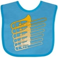 thumbnail image 3 of Inktastic Trombone Line Boys or Girls Baby Bib, 3 of 4