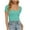Green, variant on IROINNID Women's Trendy Minimalist Solid Color Square Neck Comfy Versatile Loose T-shirt Short Sleeve Blouse Casual Tops Spring