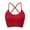 215#Red, variant on 2025 Strappy Yoga Sports Bras for Women Padded Criss-Cross Back Tank Tops