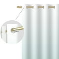 thumbnail image 4 of Nanqianyi Light Blue White Ombre Blackout Curtains 42 X 96 Inch Length for Bedroom, Living Room, Thermal Insulated Room Darkening Grommet Window Drapes 2 Panels, 4 of 7