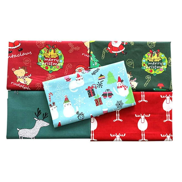 5 cuadrados de tela de algodón de 20 x 20 pulgadas, paquetes de tela de cuarto de grasa, tela artesanal para patchwork, costura, acolchado, manualidades, bricolaje