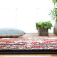 thumbnail image 4 of SAFAVIEH Vintage Hamadan Pemala Oriental Area Rug, Red/Black, 6'7" x 6'7" Round, 4 of 7