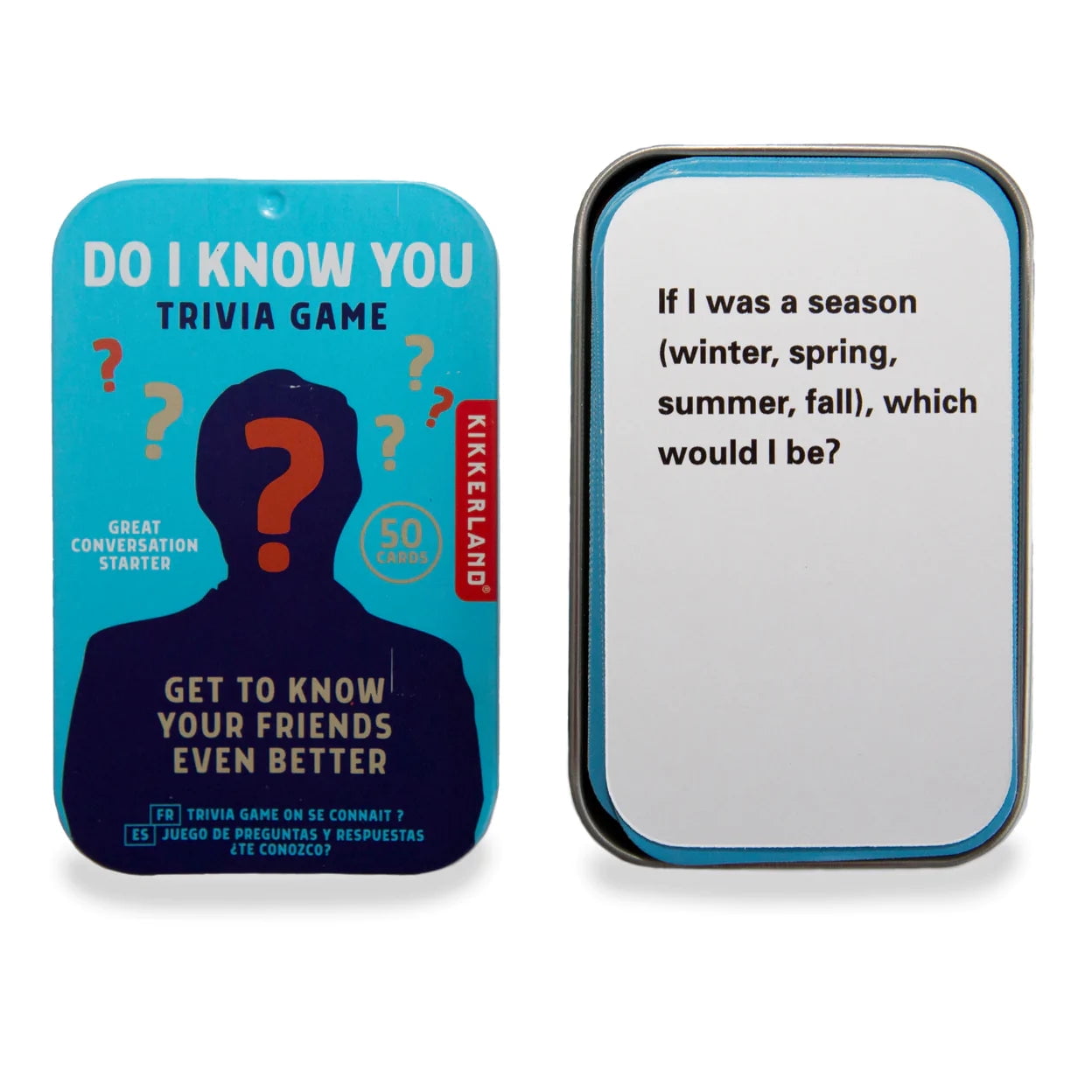 Kikkerland Do I Know You Travel Trivia Game in a Tin 7555