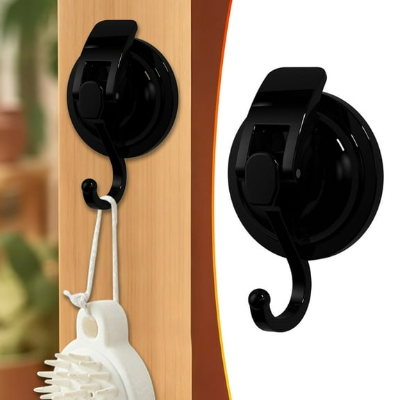 Hooks,Strong Suction Cup Hooks - No Drill Bathroom & Kitchen Hooks for Tile/Glass, Electroplated Waterproof Towel Hooks, 6 Color Options, 2.2lbs Hold