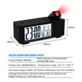 thumbnail image 5 of Reloj despertador de proyección Digital LED electrónico, reloj despertador de mesa con función de sincronización de proyección, proyector, reloj de noche para dormitorio JFHHH pequeña, 5 of 5
