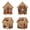 C#103, variant on 3D Diamond Painting Gingerbread House Kit, DIY Wooden Christmas Ornament Craft, Sparkling Holiday Home Decor for Shelf Table Centerpiece, Xmas Gift for Adults