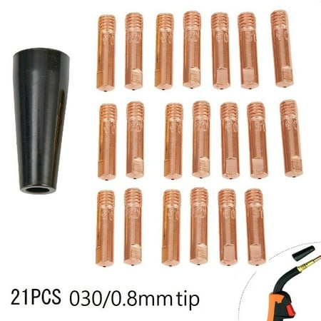 

21Pcs Gasless Flux Nozzle Tip Fit TITANIUM Easy-Flux 125 Amp Welder 56355 56359