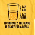 thumbnail image 3 of Instant Message - Technically Glass Is Ready For Refill - Men's Short Sleeve Graphic T-Shirt, 3 of 6
