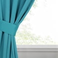 thumbnail image 3 of Superior Blackout Solid Light Filtering Grommet Curtain Panel Set, 46" x 84", Aqua, 3 of 14