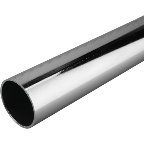 Knape & Vogt John Sterling 0015-8CH Heavy Duty Closet Pole Rod, 96-Inch, Chrome