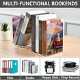 thumbnail image 4 of Wobogo Farm Dog Acrylic Bookends Clear L-Shaped Book Holder with Non-Slip Pads for Books Files Magazines CD DVD 5.4×4.1×8.1in, 4 of 6