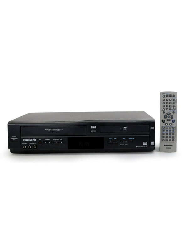 Pre-Owned Panasonic PV-D4744 Progressive-Scan DVD VCR Combo - w/ Original Remote, A/V Cables, & Manual