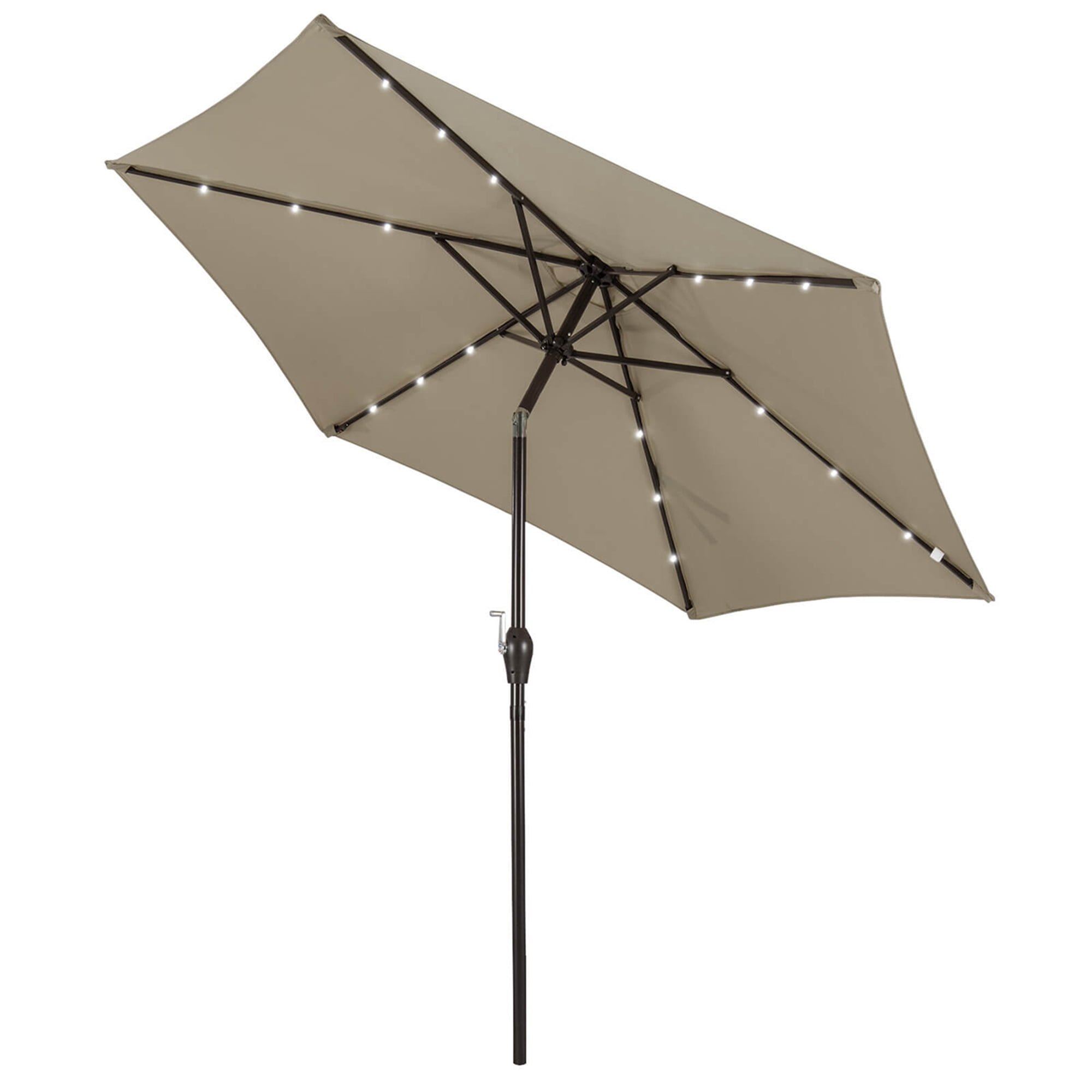 9-foot deluxe solar powered led lighted patio umbrella EliteShade 9ft Three-Tier Market Eurmax or just enjoying a quiet moment on the patio PURPLE LEAF Solar Powered Umbrella