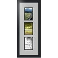 thumbnail image 1 of collage photo frame double mat with 3 - 4x6 openings and  black frame, 1 of 2