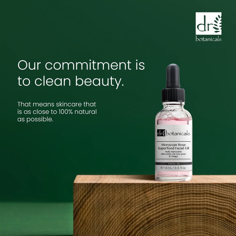 Dr Botanicals Moroccan Rose Superfood Facial Oil - Walmart.com