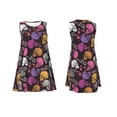 thumbnail image 7 of Lsque Halloween Skeleton Pattern Summer Dresses for Women – Sleeveless T-Shirt Swing Sundress, Perfect for the Beach and Casual Days, 7 of 7
