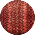 thumbnail image 1 of Ahgly Company Machine Washable Indoor Round Traditional Grapefruit Red Area Rugs, 4' Round, 1 of 7