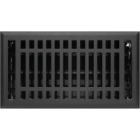 

Naiture 4 X 14 Steel Louvered Floor Register With Damper Or Lever Contemporary Style Black Fini