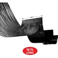 thumbnail image 2 of Beistle 2 Piece Black Metallic Plastic Fringed Ceiling Curtains 16, Shimmering Party Decorations, Photo Backdrops, 19.5" x 16', 2 of 6