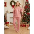 thumbnail image 4 of AceBaby Christmas Family Matching Pajamas Striped Tops and Pants Holiday Sleepwear Loungewear Pjs, 4 of 9