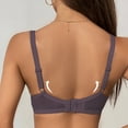 thumbnail image 5 of Nmnitkp Bras for Women Underwire Push Up Bra Back Smoothing Seamless T-Shirt Bra Adjustable Straps Four-Row Back Closure Plus Size Everyday Comfort Bra for All-Day Wear Dark Gray,S, 5 of 8