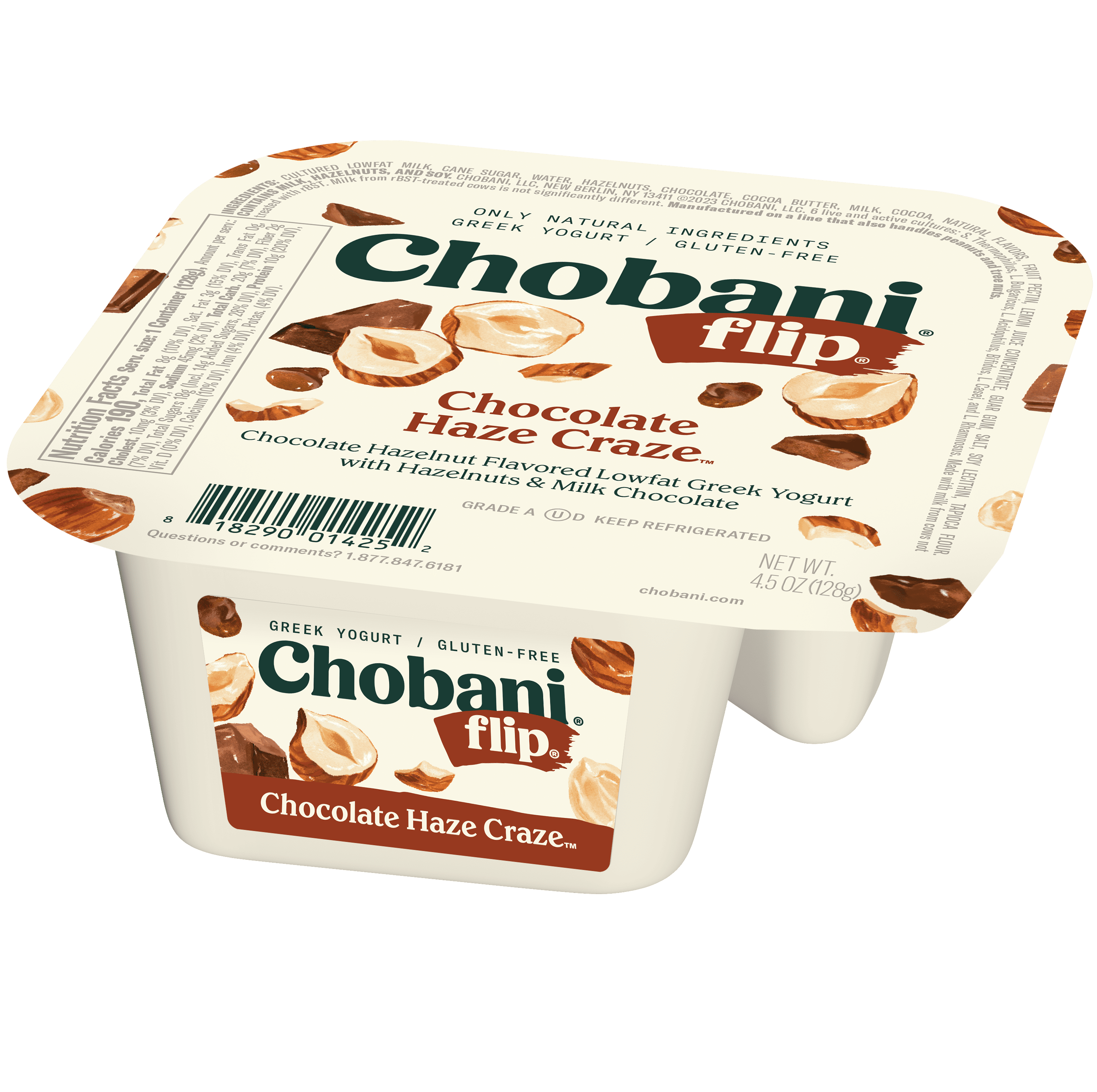 Chobani Flip Low-Fat Greek Yogurt, Chocolate Haze Craze 4.5 oz