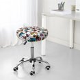 thumbnail image 7 of Susaid Colorful Flying Butterflies Print Elastic Bar Stool Cover Personalized Washable Stool Cover for Barbershop Home Bar Kitchen-14 inch, 7 of 7