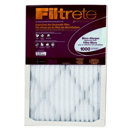 Filtrete 20x25x1 Air Filter, MPR 1000 MERV 11, Allergen Defense, 1 Filter