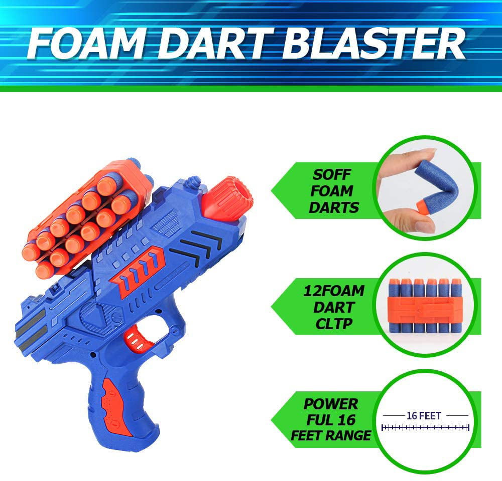 BAODLON Digital Shooting Targets with Foam Dart Toy Gun 