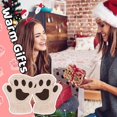 thumbnail image 3 of Guantes de garra de gato sin dedos NQ de felpa para invierno para mujeres y adolescentes, 3 of 5