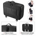 thumbnail image 4 of Byootique 16" 1200D Portable Travel Makeup Bag Cosmetic Artist Train Travel Case Organizer w/ Dividers & Strap Black, 4 of 12