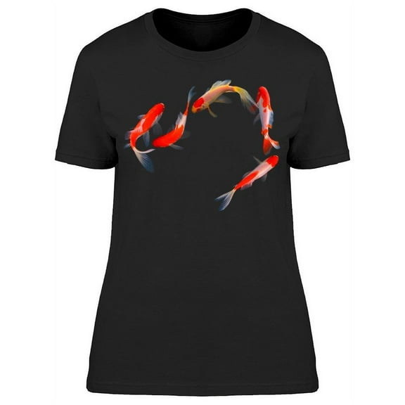 Koi Fish Following Each Other T-Shirt Women -Image by Shutterstock, Female 3X-Large