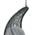thumbnail image 5 of Modway Landscape Hanging Chaise Lounge Outdoor Patio Swing Chair in Light Gray Gray, 5 of 6