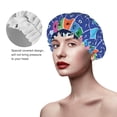 thumbnail image 2 of Kdxio Multiplication Table Print Shower Cap for Women,Elastic and Reusable,Double Waterproof Layers Bathing Hat, 2 of 6