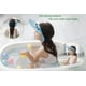 thumbnail image 4 of Gorro de ducha para bebé azul, gorros de baño con visera ajustable, protector de sombrero de champú, visera de baño para bebé, protege los ojos y oídos de los niños, gorro de ducha lindo Rojo Verde, 4 of 5